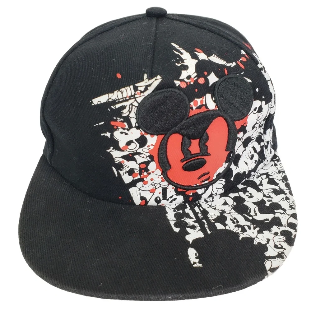Mickey Mouse Hat YOUTH Size Baseball Cap Walt‎ Disney Parks Flat Bill Streetwear